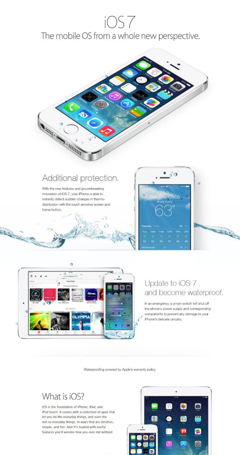 [PRANK]Wodoodporne iPhony oraz iPady dziki iOS 7