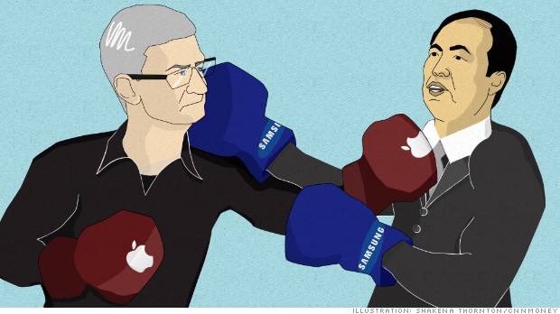 Niekoczca si bitwa na patenty - Samsung vs Apple