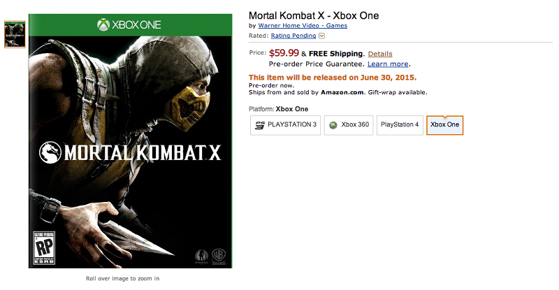 Trailer z Mortal Kombat X ju na E3 2014