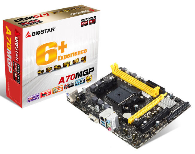 Biostar A70MGP dla procesorw Socket FM2+