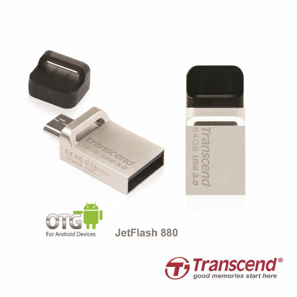 Pendrive JetFlash 880 z USB 3.0 i wsparciem OTG