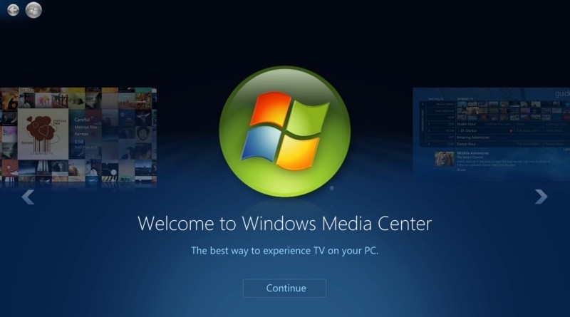 To ju koniec Windows Media Center