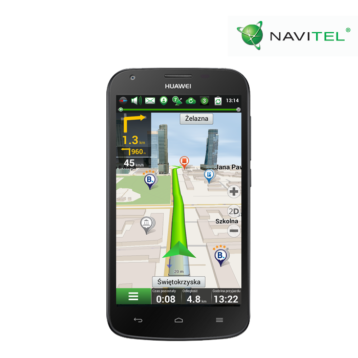 Huawei nawiguje z mapami NAVITEL