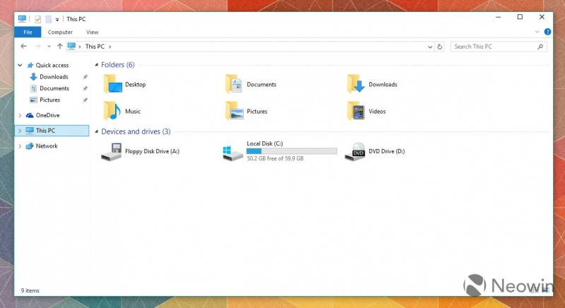 Spaszczone ikony w Windows 10 build 10125