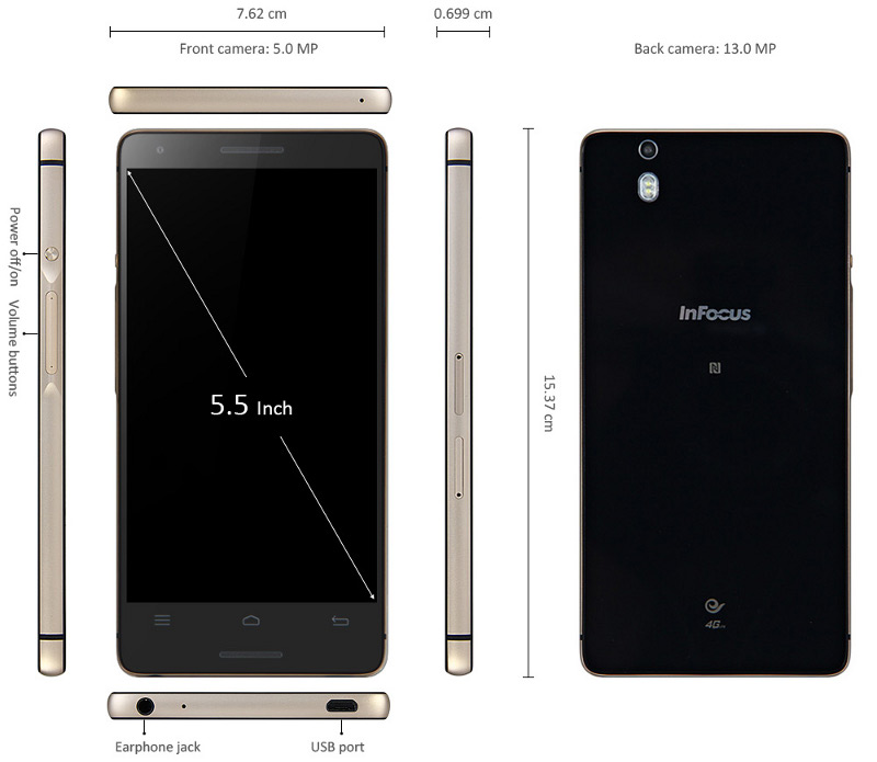 Infocus M810T - elegancki smartfon ze Snapdragonem 801