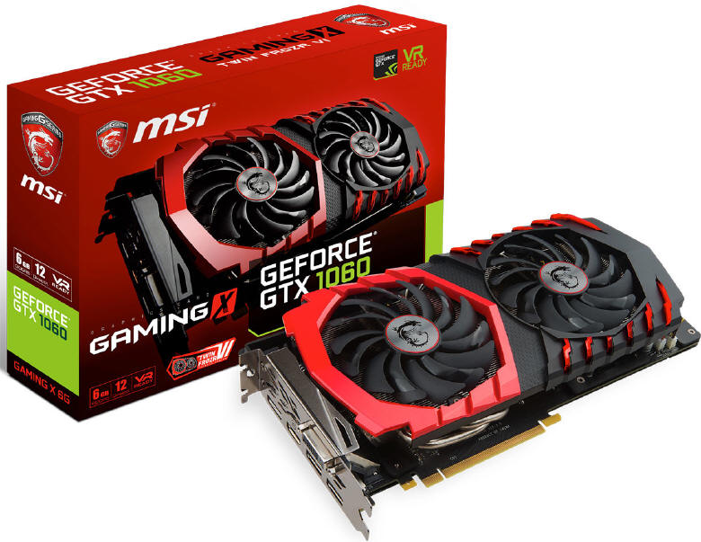  MSI - duo odmian kart GeForce GTX 1060