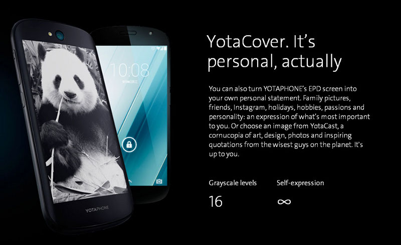 Yotaphone 2 - smartfon z ekranem e-ink