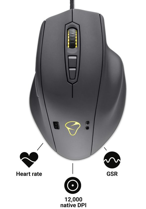 Naos QG - mysz z sensorami skrno-galwanicznym