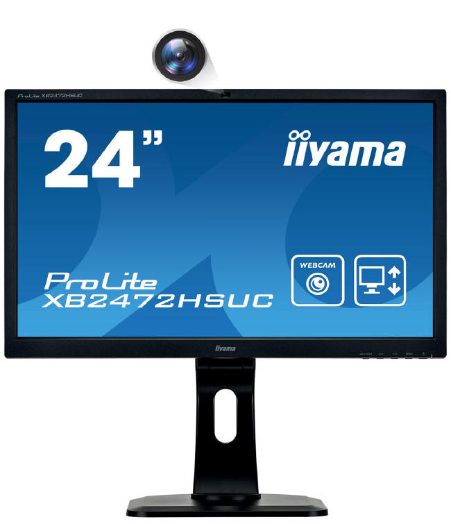 iiyama XB2472HSUC-B1 z kamer do wideokonferencji