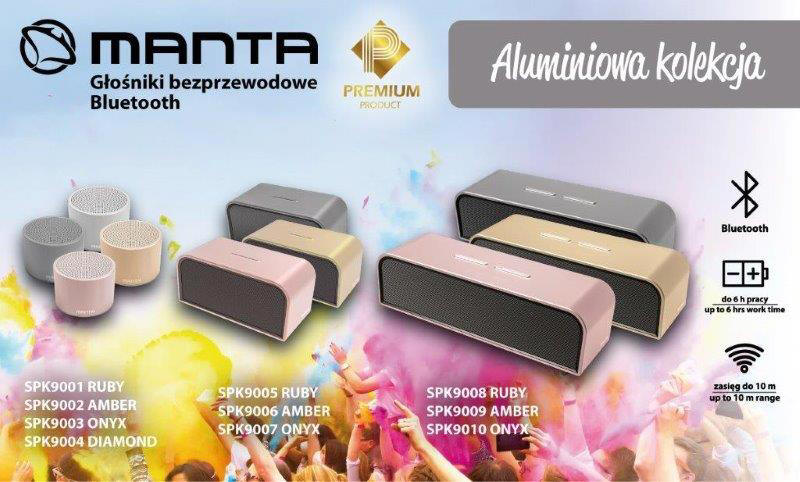 Manta - aluminiowa kolekcja bezprzewodowych gonikw