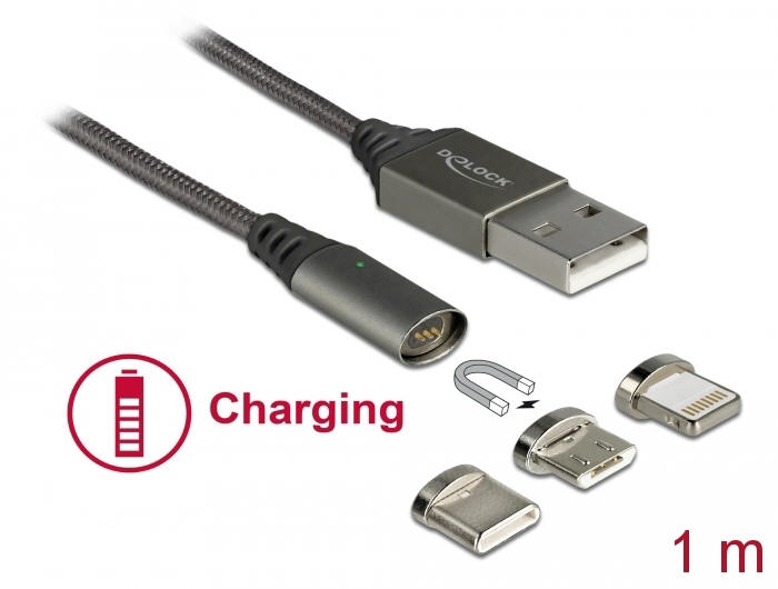 Delock - magnetyczny zestaw kabli USB