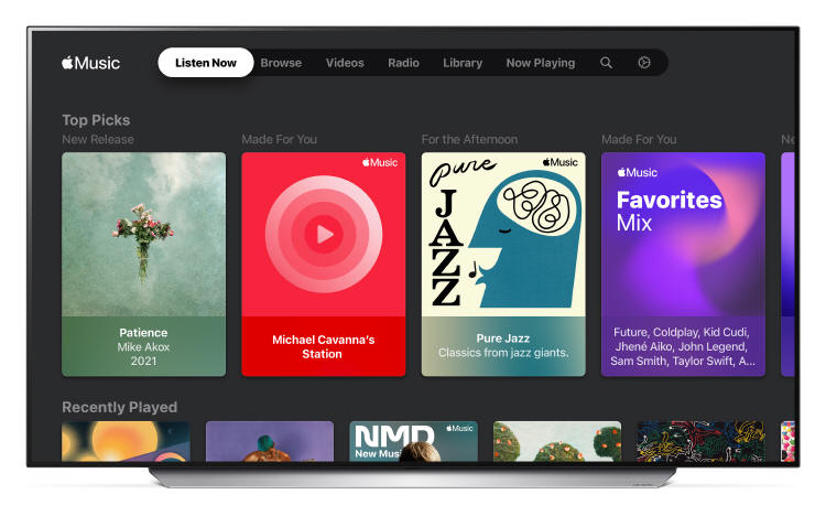 Aplikacja Apple Music ju na telewizorach LG