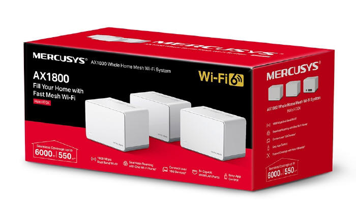 Mercusys Halo H70X – nowy system mesh z WiFi 6