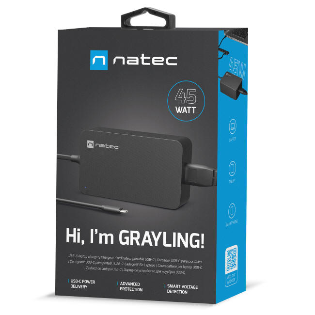 Natec Grayling — nowe zasilacze do laptopw o mocy 45 i 90 W