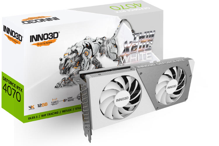 INNO3D GeForce RTX 4070 Twin X2 OC White