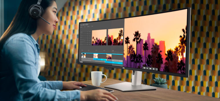 Dell - ultraszeroki monitor UltraSharp 49 Curved USB-C Hub