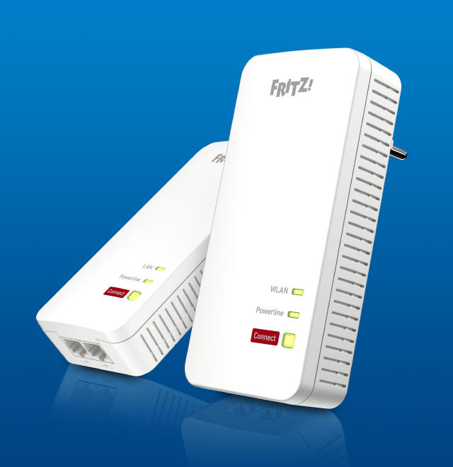 FRITZ!Powerline 1240 AX WLAN Set - Internet i Wi-Fi z gniazdka