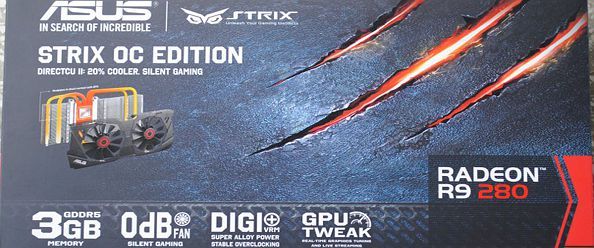 Obrazek Asus Radeon R9 280 Strix czyli czas na kartę półpasywną