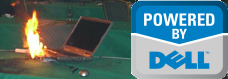 Obrazek Ognisty laptop firmy Dell