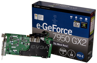 Obrazek e-GeForce 7950 GX2 Black Pearl