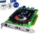 Obrazek EVGA prezentuje rodzinę kart EVGA e-GeForce 7950 GT