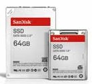 Obrazek SanDisk 64GB SSD dla notebooków.