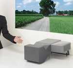 Obrazek Projektor Sanyo wyświetla 80" obraz z odległości 8cm