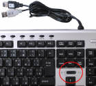 Obrazek Thanko Silent Keyboard na dwa komputery ...