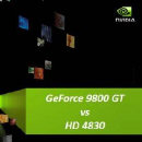 Obrazek Radeon HD 4830 vs GeForce 9800 GT według nVidii ...