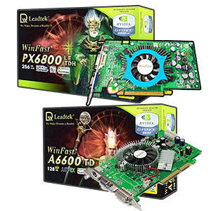 Obrazek 6600 dla AGP i 6800LE dla PCI-E