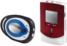 Obrazek MSI przedstawia 2 odtwarzacze mp3