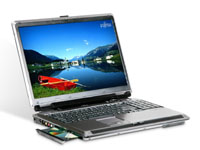 Obrazek Fujitsu przedstawia computer przenośny LifeBook N6410
