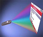 Obrazek Laserowy mini projektor dla urządzeń mobilnych