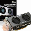 Obrazek MSI przedstawia 'zielone' GeForce GTS 250