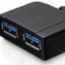Obrazek TRANSCEND przedstawia adapter USB 3.0 do laptopów
