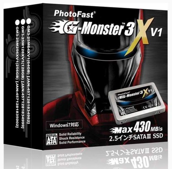 PhotoFast GMonster 3X V1 - SSD z interfejsem SATA 6 Gb/s