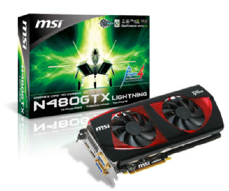 MSI N480GTX Lightning dostpna w sieci sklepw Proline