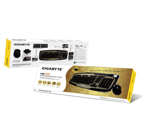 GIGABYTE KM7600 - bezprzewodowy zestaw