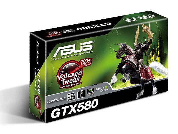 ASUS GTX580 - najpotniejsza karta graficzna NVIDIA® z obsug DirectX® 11