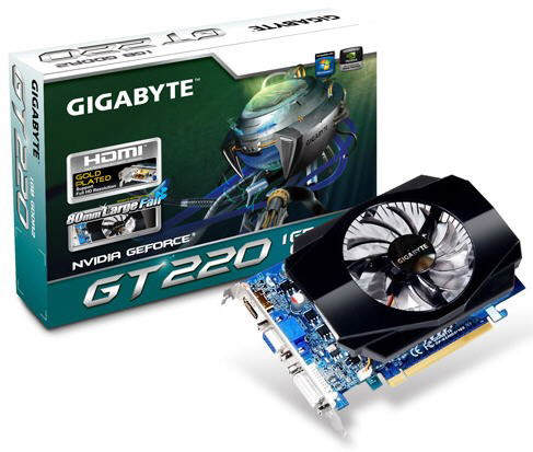 Gigabyte - fabrycznie odkrcona GeForce GT 220