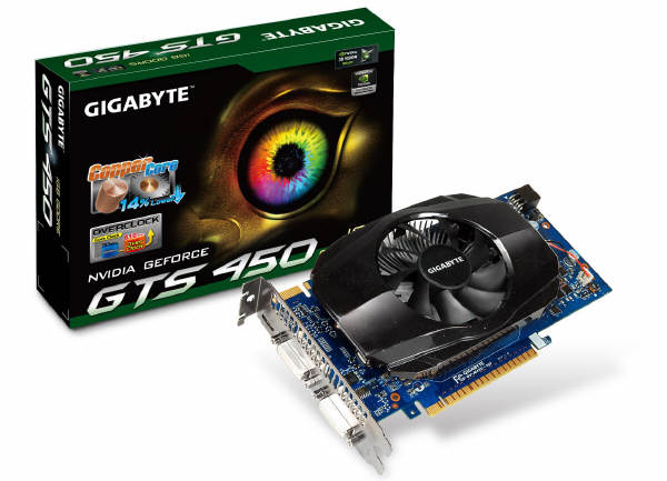 GIGABYTE - najnowsze karty NVIDIA GeForce GTS 450