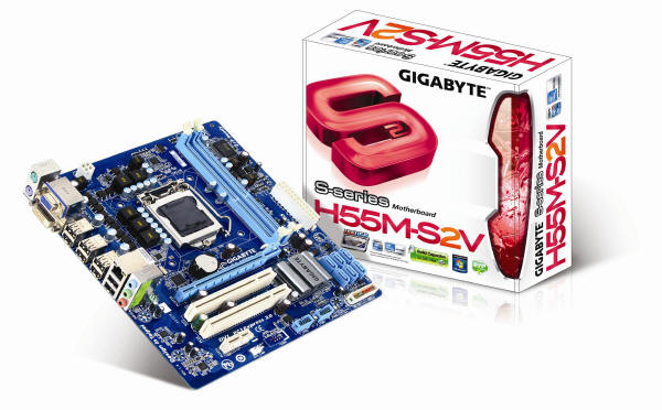 Gigabyte GA-H55M-S2V ze zczem DVI