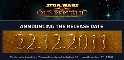 Obrazek Star Wars: Old Republic - znamy datę premiery
