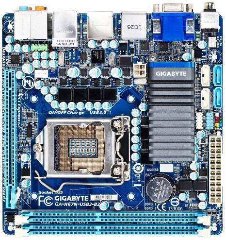 Gigabyte GA-H67N-USB3-B3 - mini-ITX z chipsetem H67