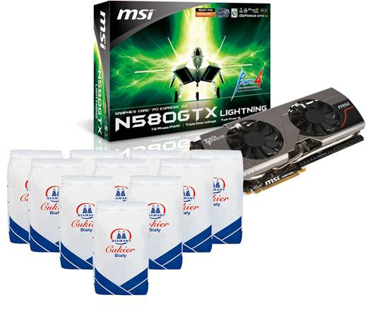MSI N580GTX Lightning - mamy 580 kg cukru do rozdania!!!   
