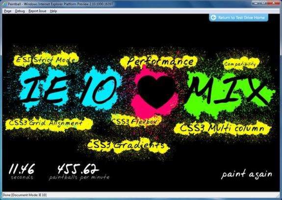 Microsoft Internet Explorer 10 w wersji preview