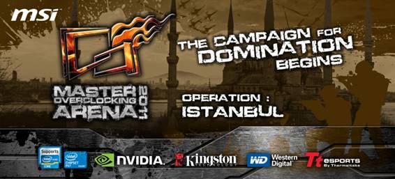 MSI - Master Overclocking Arena 2011: Wyniki z Istambuu