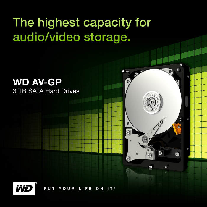 Nowe dyski twarde WD AV-GP o pojemnociach 2,5 i 3 TB 