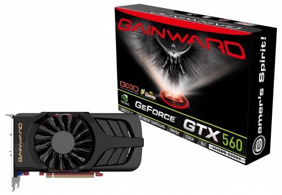 Gainward trzy karty GeForce GTX 560