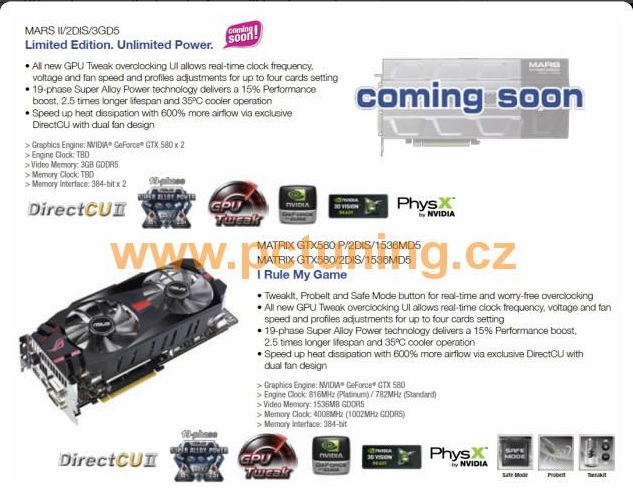 Asus Mars II GTX 580 i Matrix GTX 580